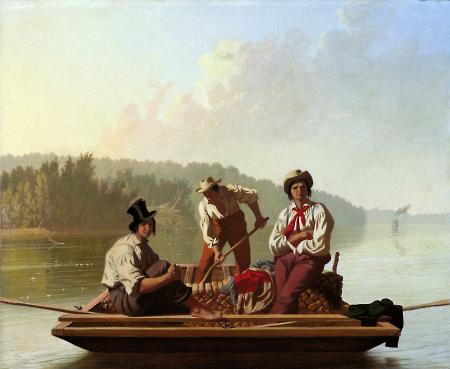 Boatmen on the Missouri by George Caleb Bingham
