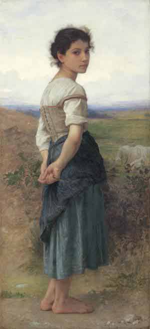 The Young Shepherdess by Bouguereau.