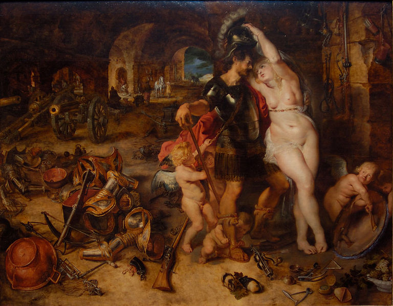 The Return from War: Mars Disarmed by Venus by Rubens and Brueghel