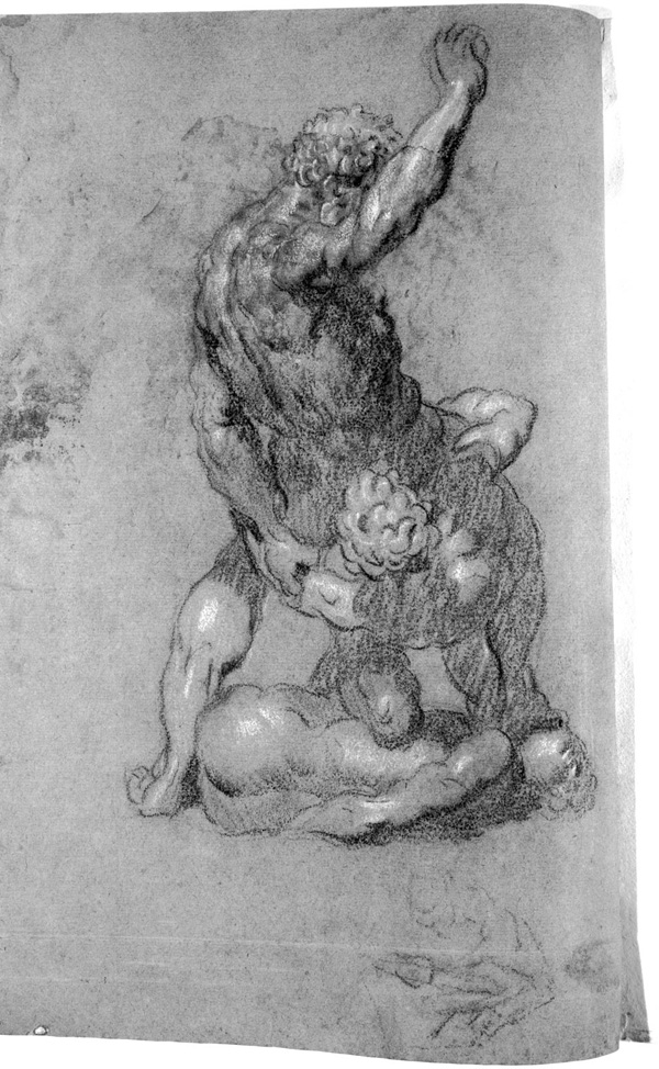 Samson Slaying Two Philistines by Michelangelo